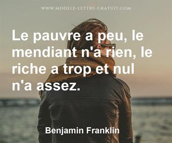 Citation de Benjamin Franklin