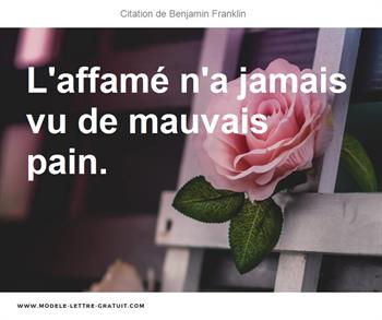 Citations Benjamin Franklin
