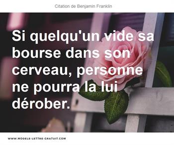 Citations Benjamin Franklin