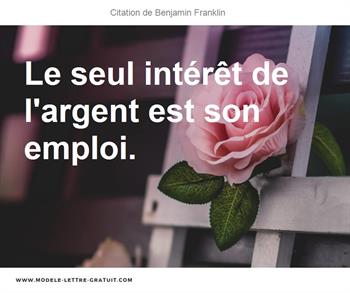 Citations Benjamin Franklin