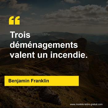 Citation de Benjamin Franklin