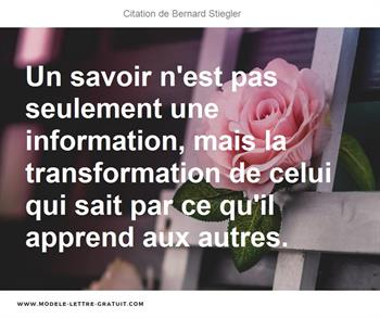 Citations Bernard Stiegler
