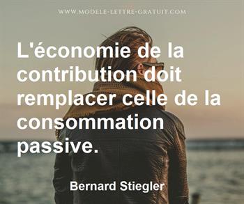 Citation de Bernard Stiegler