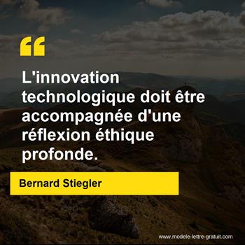 Citation Bernard Stiegler