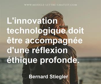 Citation de Bernard Stiegler