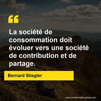Citation Bernard Stiegler