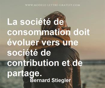 Citation de Bernard Stiegler