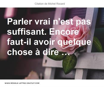 Citations Michel Rocard