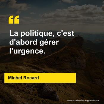 Citation Michel Rocard