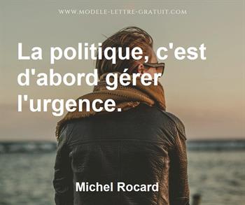 Citation de Michel Rocard