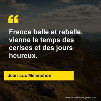 Citation de Jean-Luc Mélenchon