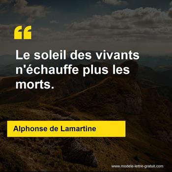 Citation de Alphonse de Lamartine