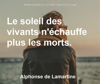 Citation de Alphonse de Lamartine