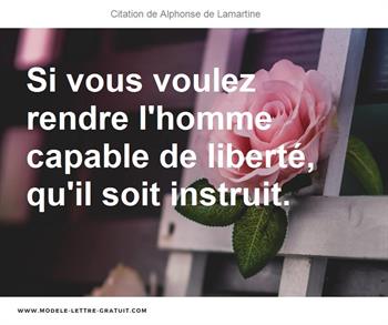 Citations Alphonse de Lamartine