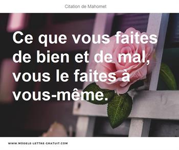 Citations Mahomet