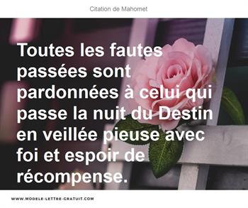 Citations Mahomet