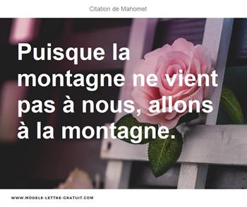 Citations Mahomet