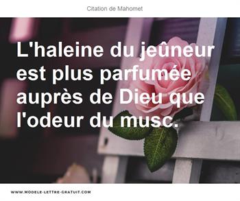 Citations Mahomet