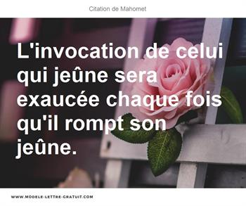 Citations Mahomet