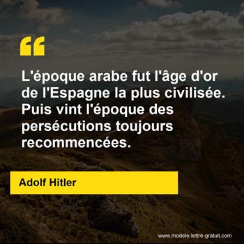 Citation de Adolf Hitler