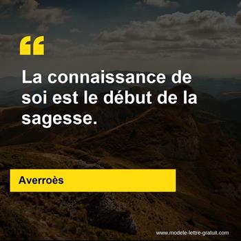 Citation Averroès