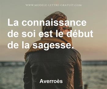 Citation de Averroès