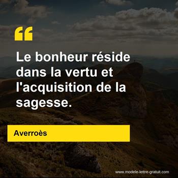 Citation Averroès