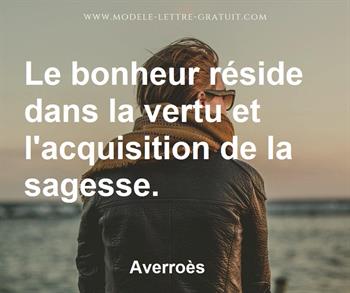 Citation de Averroès