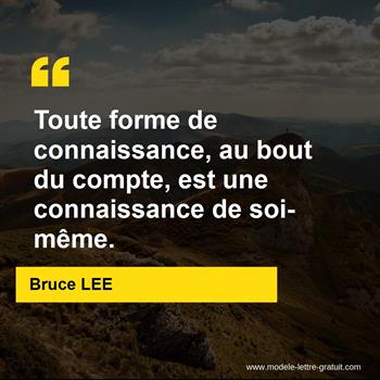 Citation de Bruce LEE