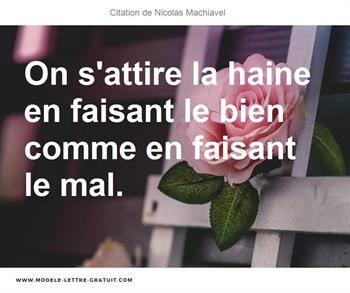 Citations Nicolas Machiavel