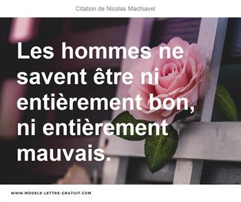 Citations Nicolas Machiavel