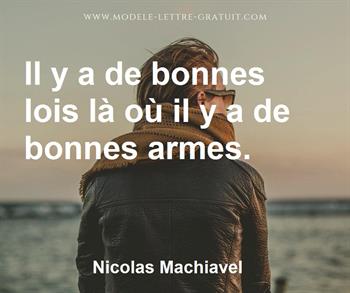 Citation de Nicolas Machiavel