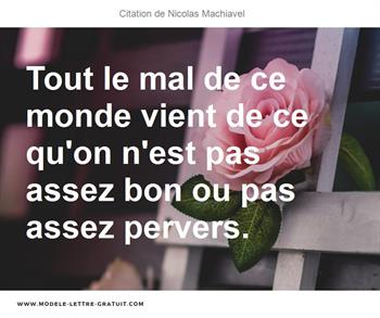 Citations Nicolas Machiavel