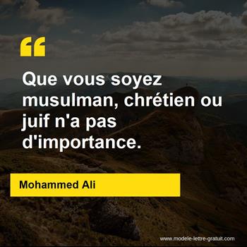 Citations Mohammed Ali