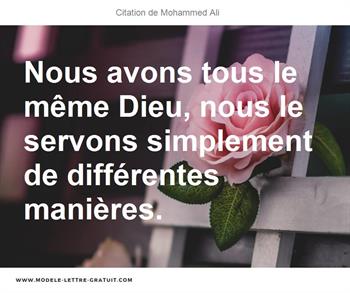 Citations Mohammed Ali