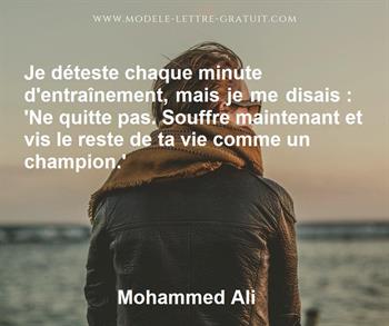 Citation de Mohammed Ali