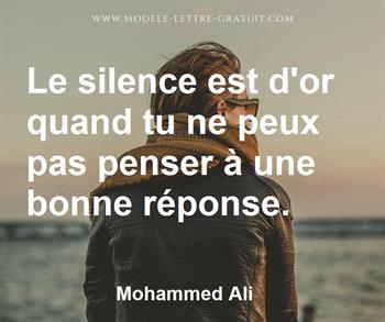 Citation de Mohammed Ali