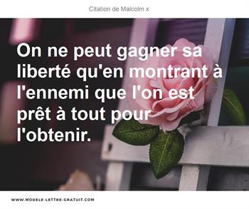 Citations Malcolm x
