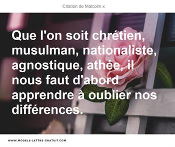 Citations Malcolm x