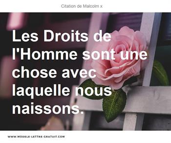 Citations Malcolm x