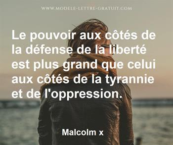 Citation de Malcolm x