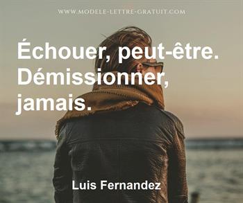 Citation de Luis Fernandez