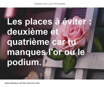 Citations Luis Fernandez