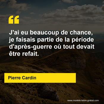 Citation de Pierre Cardin