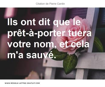 Citations Pierre Cardin