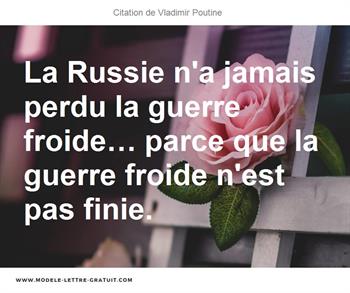 Citations Vladimir Poutine