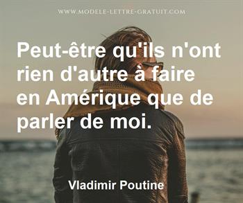 Citation de Vladimir Poutine