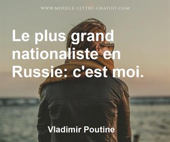 Citation de Vladimir Poutine