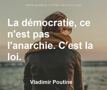 Citation de Vladimir Poutine