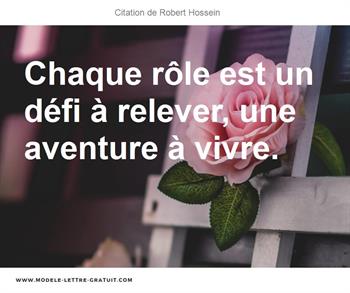 Citations Robert Hossein